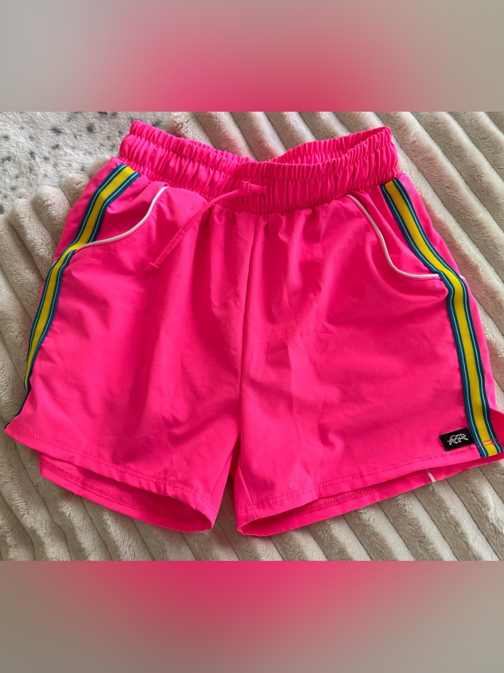 Tiger Friday 🐅 Dancewear Hot Punk Neon Pink Athletic Hip Hop Shorts CL
